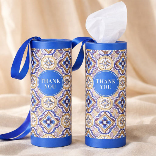 Wedding Door Gift | Premium Floral Tissue Holder Gift Set