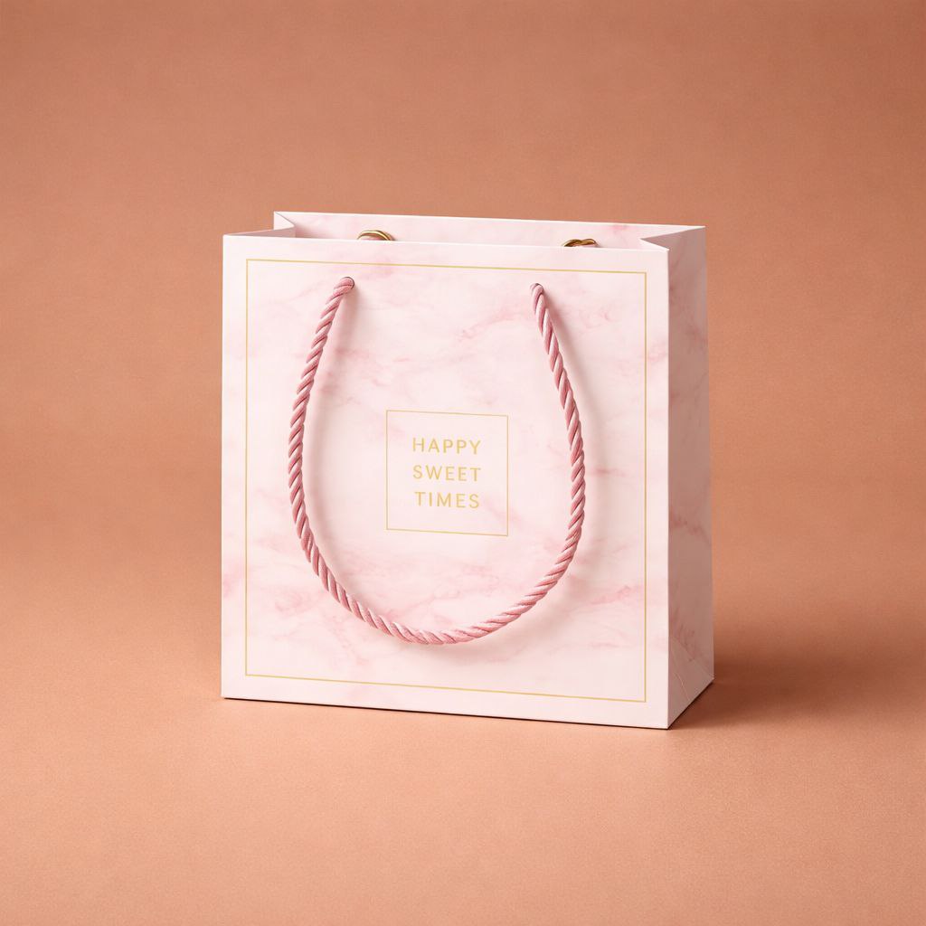 Gift Bag with Handle | Happy Sweet Times | Gradient Ombre & Gold Foil