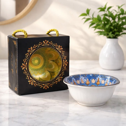 Wedding Door Gift | Premium Patterned Ceramic Bowl Gift Set
