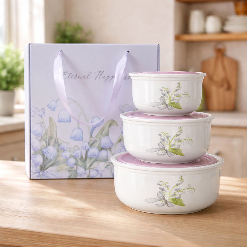 Wedding Door Gift | Premium Ceramic Storage Ware Gift Set