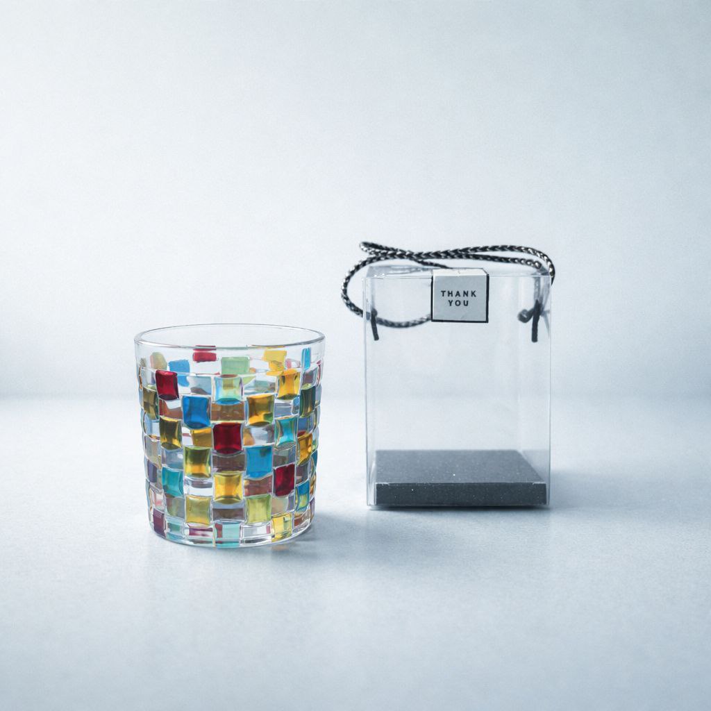 Wedding Door Gift | Vibrant Coloured Glass Mug with Gift Box