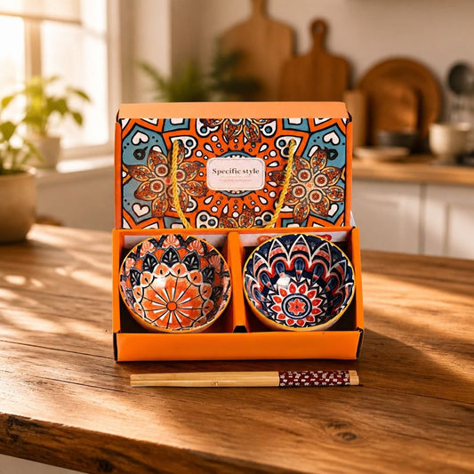 Wedding Door Gift | Timeless Premium Ceramic Bowl 2-Piece Gift Set