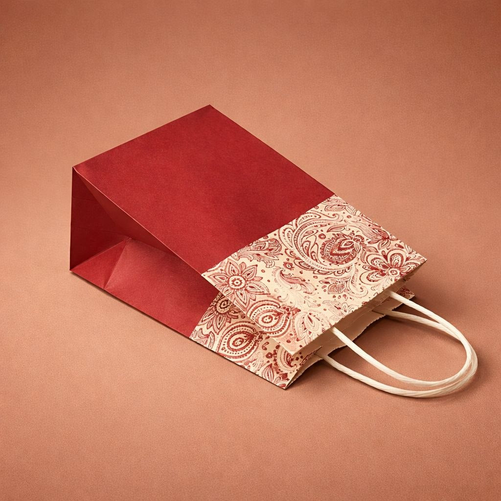 Gift Bag with Handle | Paisley Floral