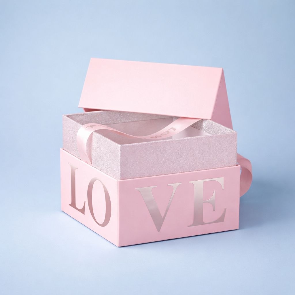 Wedding Door Gift | Premium 'LOVE' Gift Box with Satin Handle